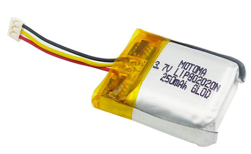 500 Times 250mah Mini Lithium Ion Battery 8*20*20mm For Pet Tracker 0