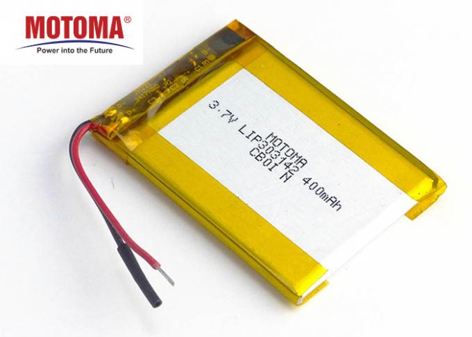 400mah 3.7 V Rechargeable Lithium Polymer Battery For Bicycle System 0