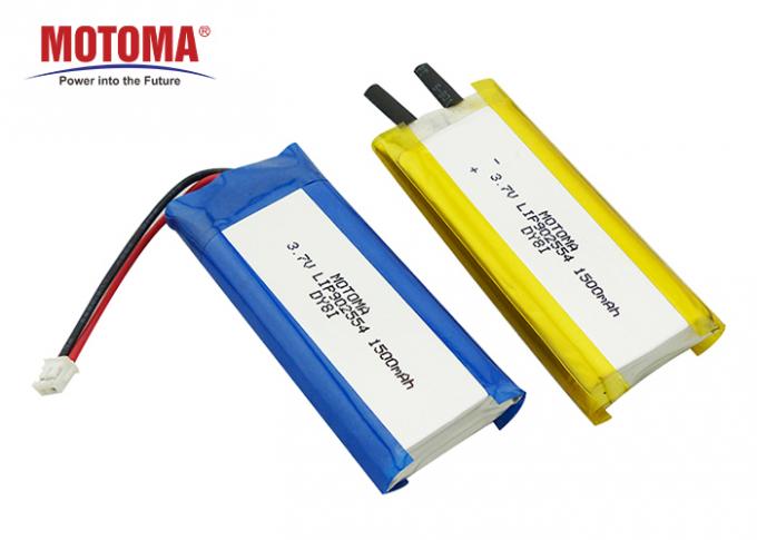 500 cycles Medical Lithium Battery , Lipo Battery 3.7 V 1500mah 0