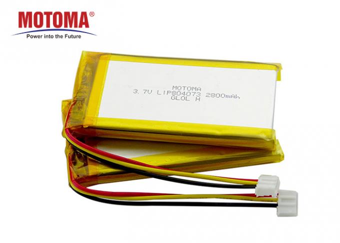 Motoma UL1642 Approved Lithium Lipo Battery 3.7 V 2800mah For Detector 0