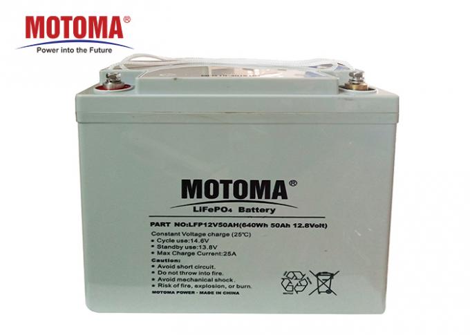 100% DOD Lifepo4 Lithium Battery 12.8V 50Ah Long Cycle Life 6000 Times For UPS 0