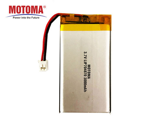 High Capacity Lithium Polymer Battery 3000mah 3.7V 500 Times Cycle Life