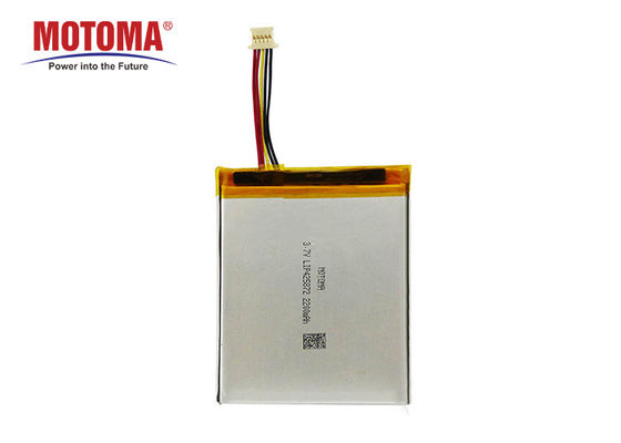 High Energy Density POS Machine Battery , 3.7V 2200mah Rechargeable Battery