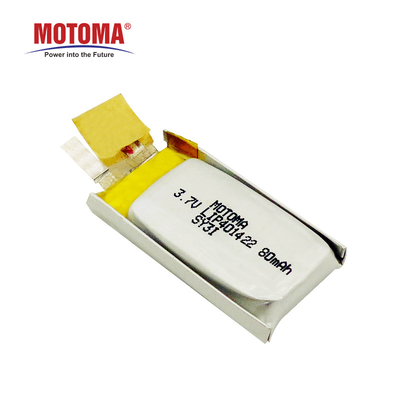 Rechargeable Small Lipo Battery 3.7V 80mAh With PCB And Wire