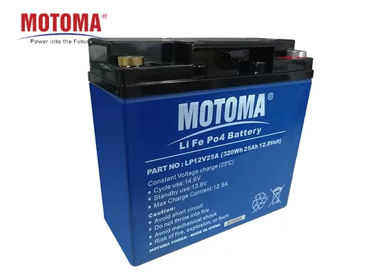 MOTOMA UPS Lithium Battery , 12v 25ah Lifepo4 Battery 4000 Cycle Times